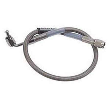 RUSSELL-EDEL 15 in. 90 deg Straight -3AN to -3AN Competition Brake Hose Assembly, Blue R62-655030